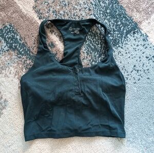 Aerie OFFLINE Real Me Henley Longline Sports Bra size medium